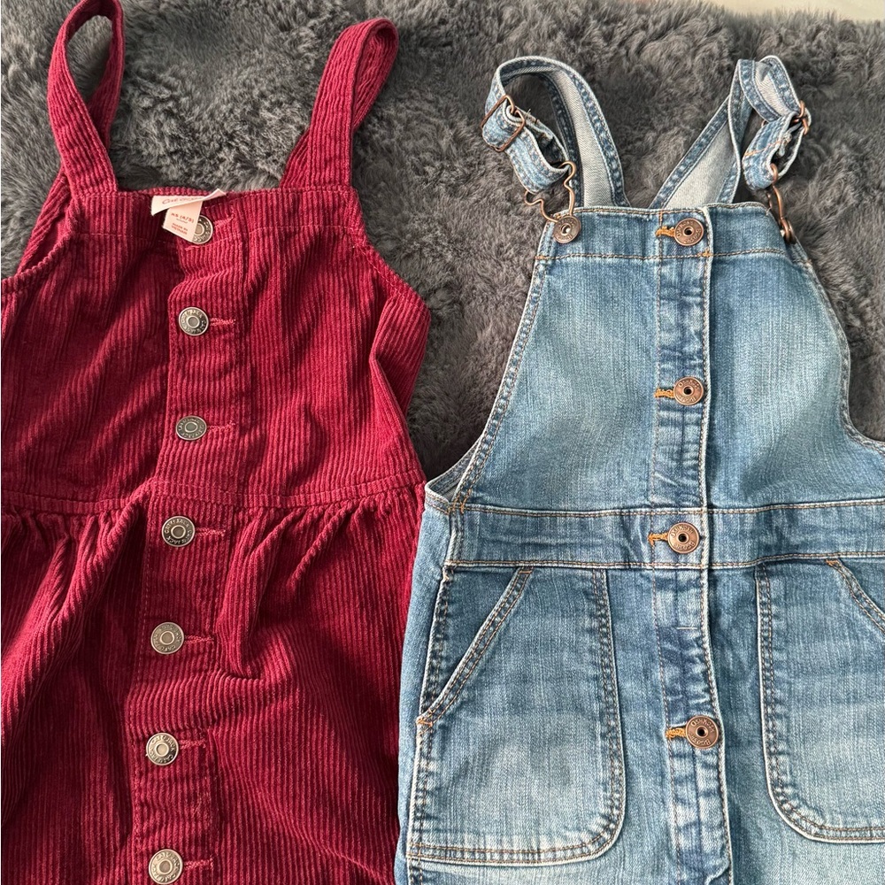 OshKosh B'gosh Red and Blue Overalls for Everyday Adventures